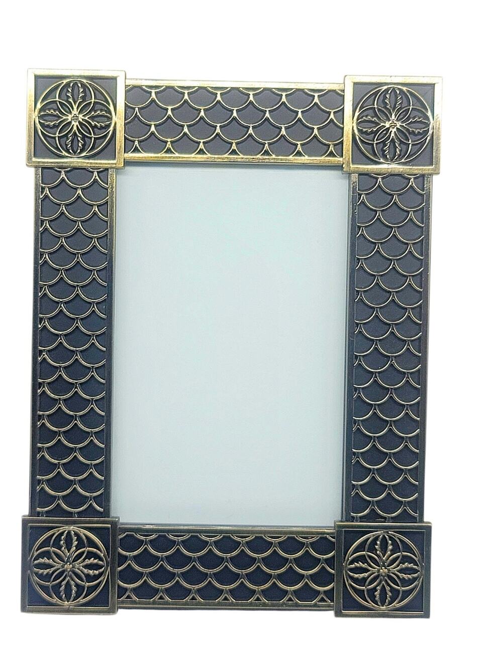 Metal Picture Frame Table Top or Hanging Holds 3.5" X 5.5" Photo Easel Back M4
